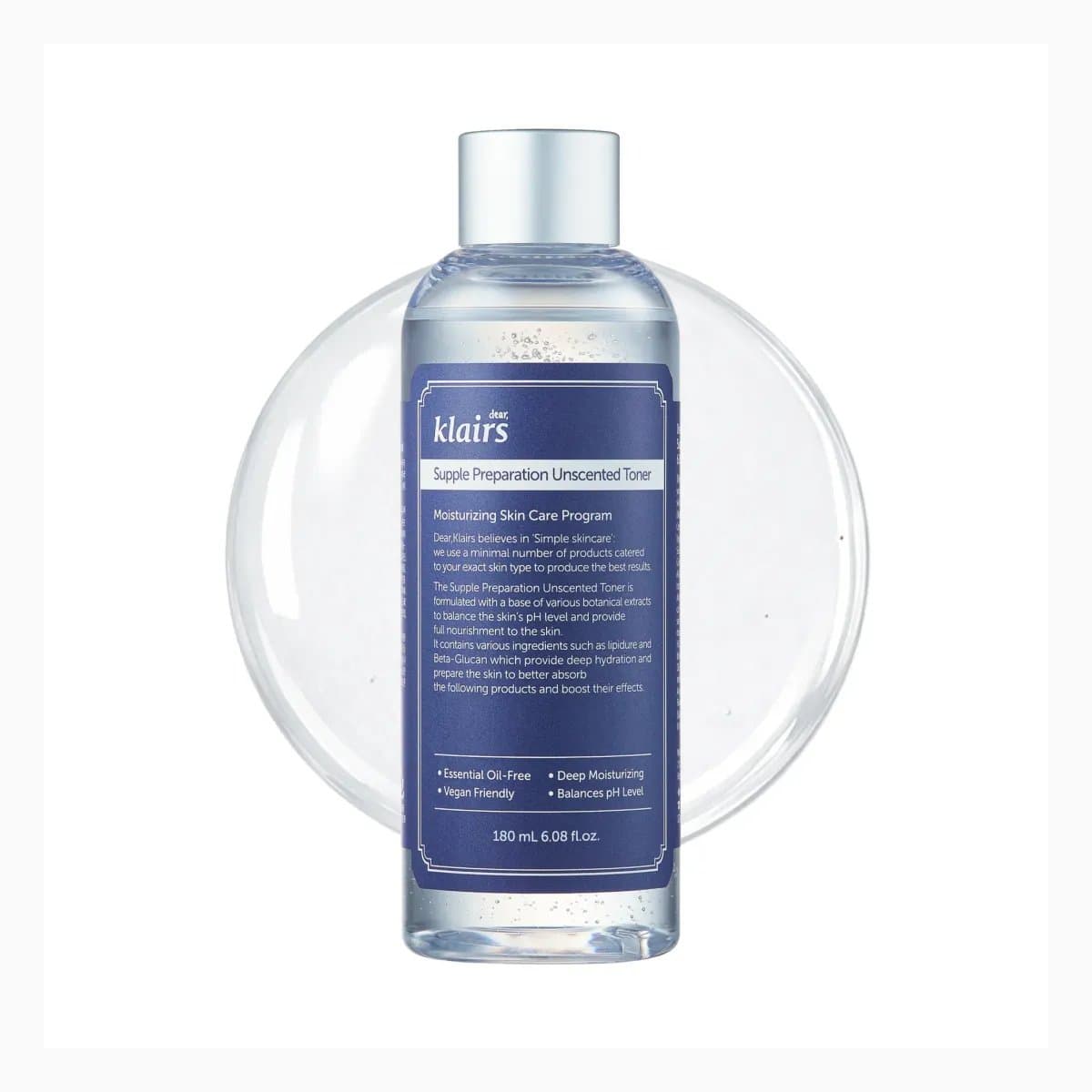 Dear, Klairs Supple Preparation Unscented Toner 180 mL