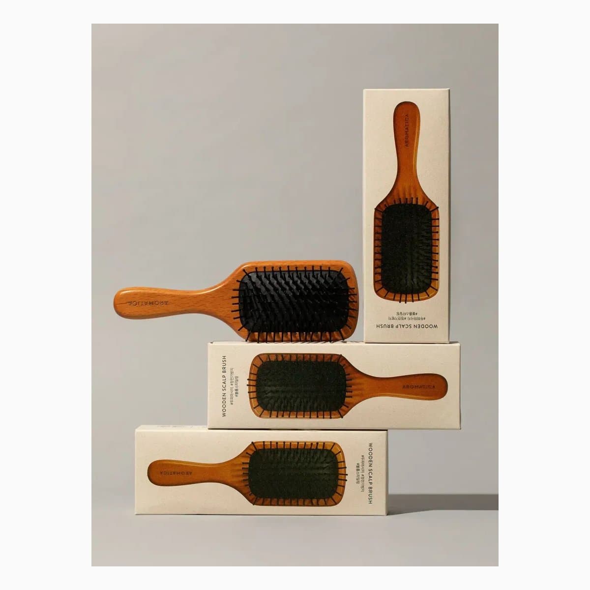 Wooden Scalp Brush Medium