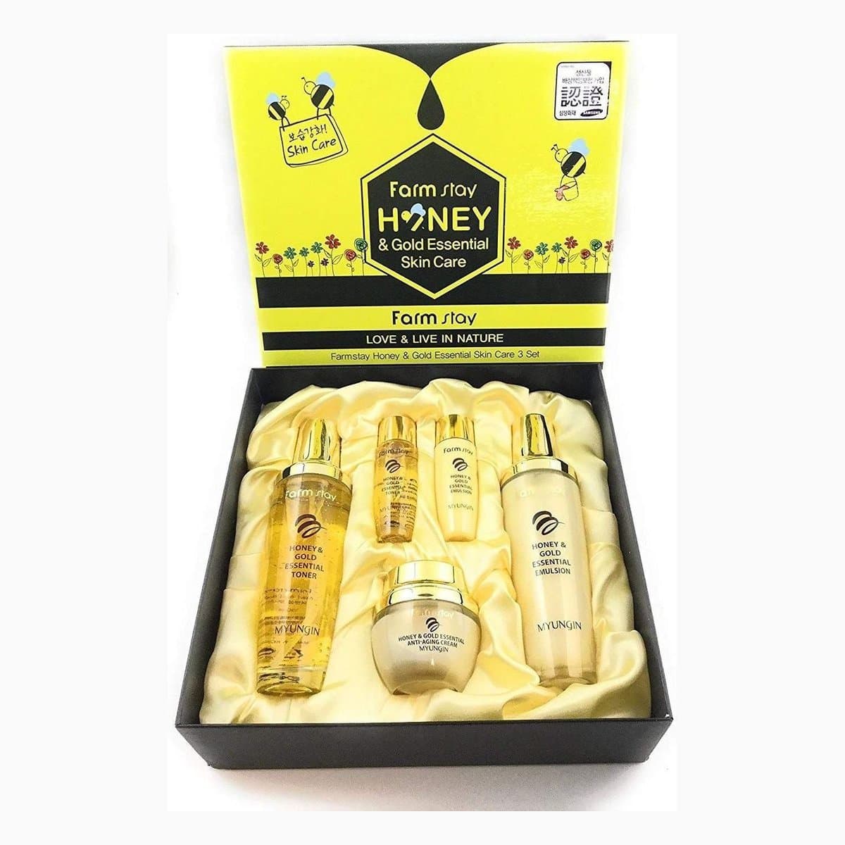 FARMSTAY HONEY & GOLD ESSENTIAL SKIN CARE 3 SET