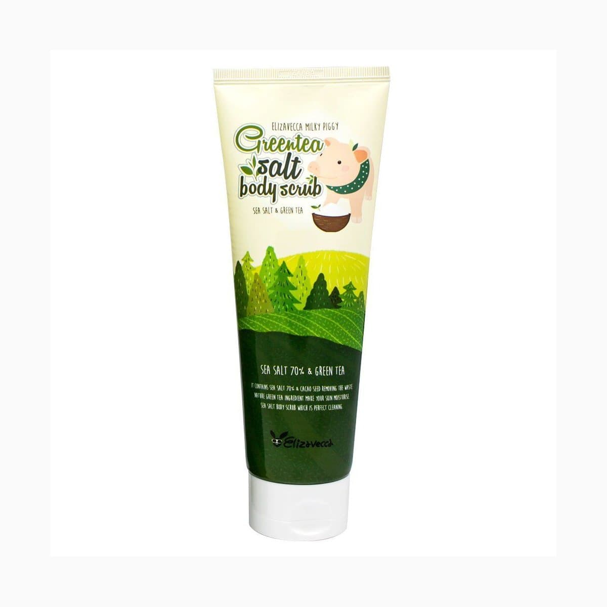 Milky Piggy GreenTea Salt Body Scrub