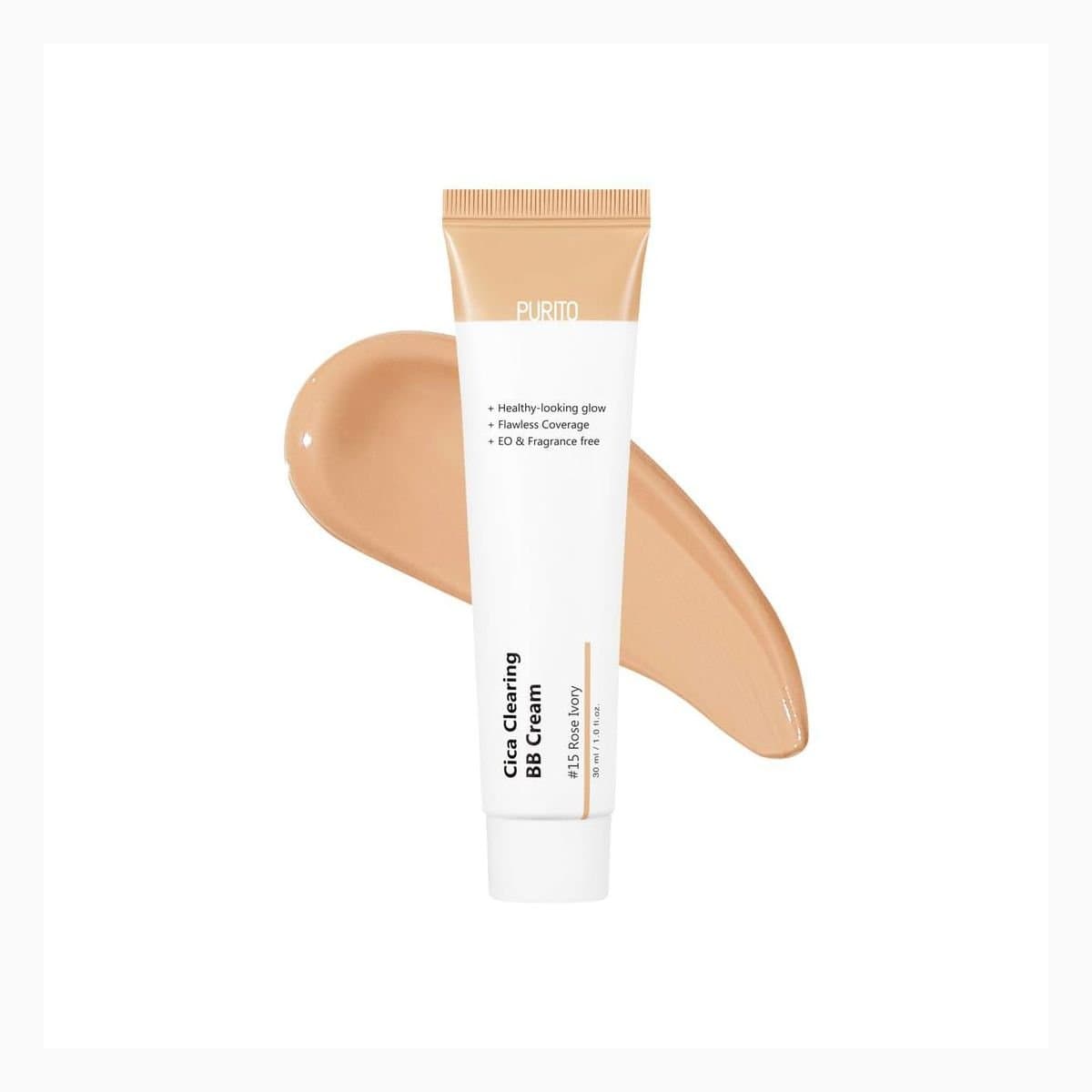 PURITO Cica Clearing BB Cream #15 Rose Ivory