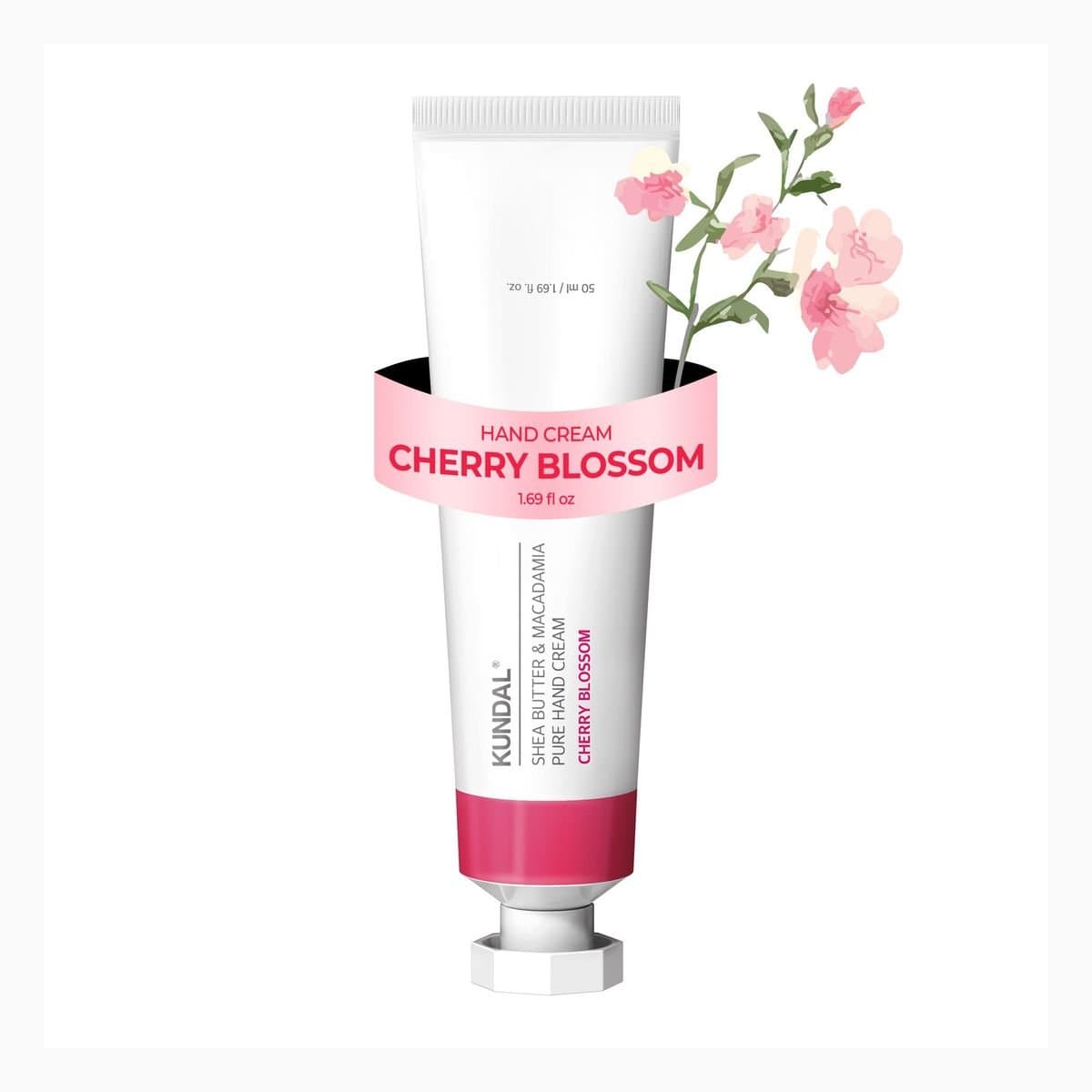 SHEA BUTTER & MACADAMIA PURE HAND CREAM 50ML - CHERRY BLOSSOM