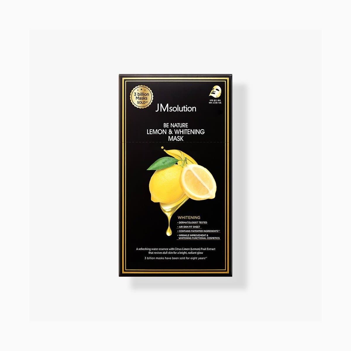 JMSOLUTION BE NATURE LEMON & WHITENING MASK