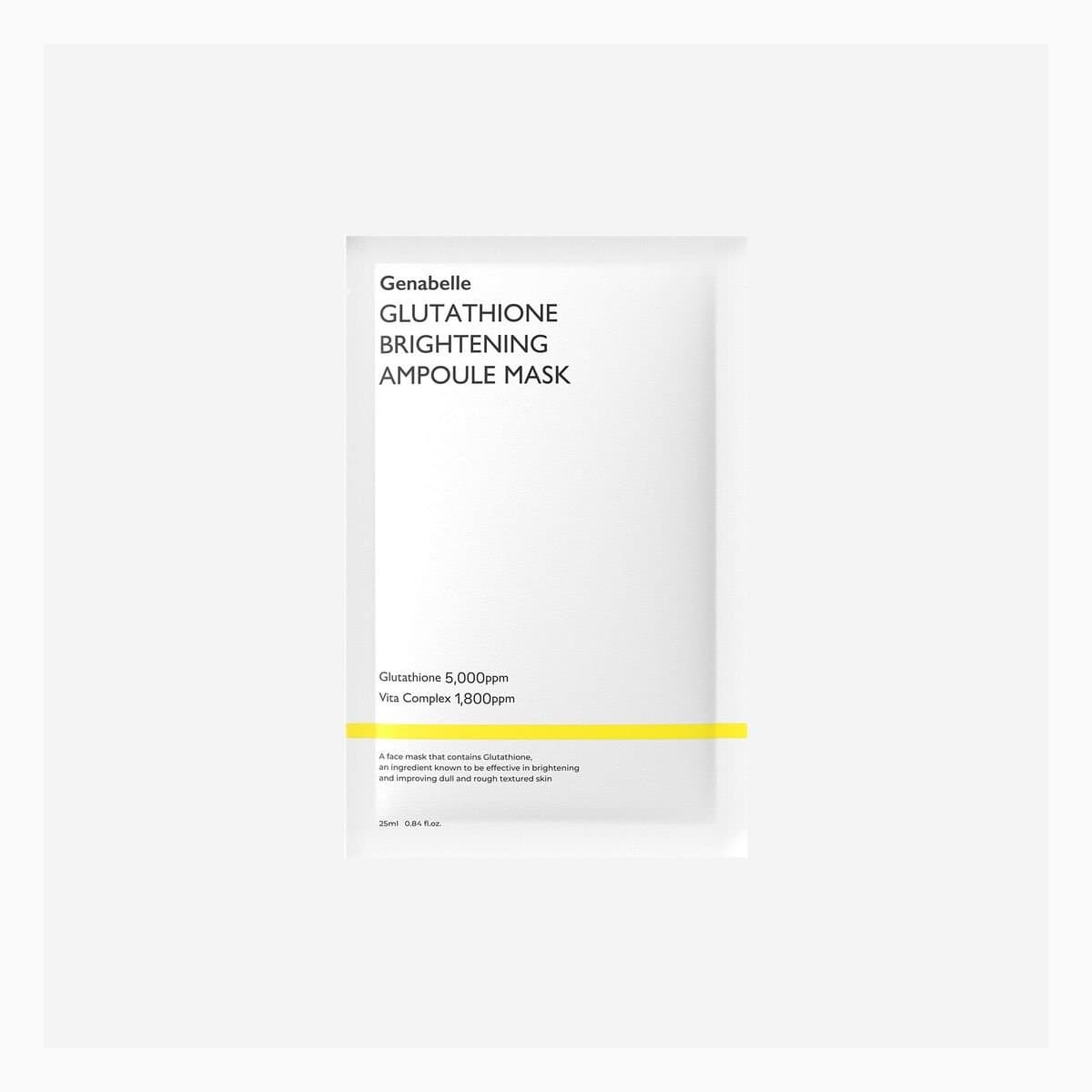 Genabelle
Glutathione Brightening Ampoule Mask.