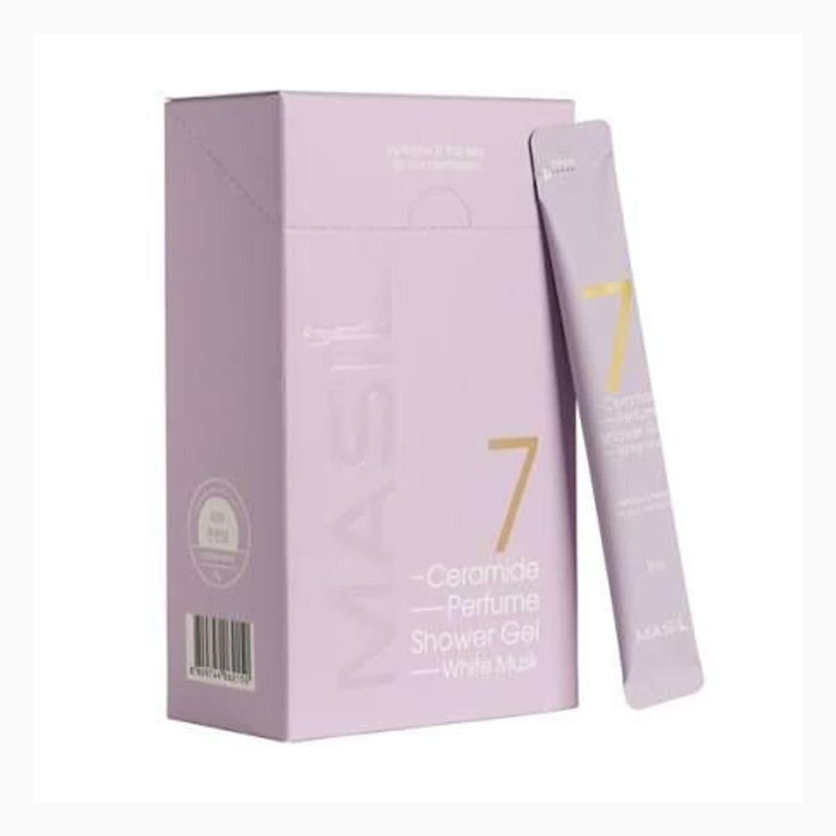 MASIL 7 CERAMIDE PERFUME SHOWER GEL STICK POUCH 8ml*20 (WHITE MUSK)