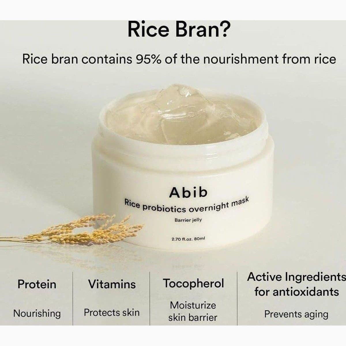 Abib Rice probiotics overnight mask
Barrier jelly