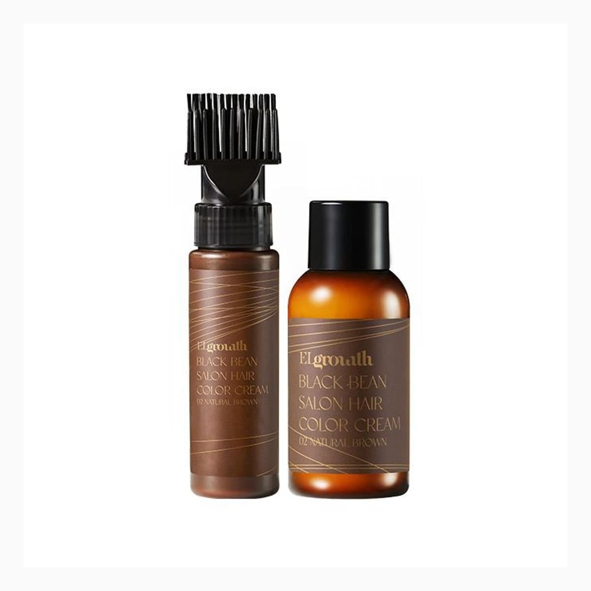 ELGROWTH BLACK BEAN SALON HAIR COLOR CREAM
02 NATURAL BROWN