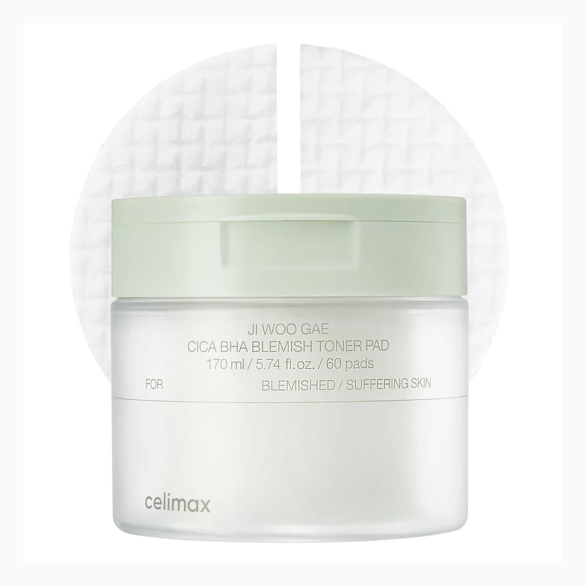 celimax Ji Woo Gae Cica BHA Blemish Toner Pad