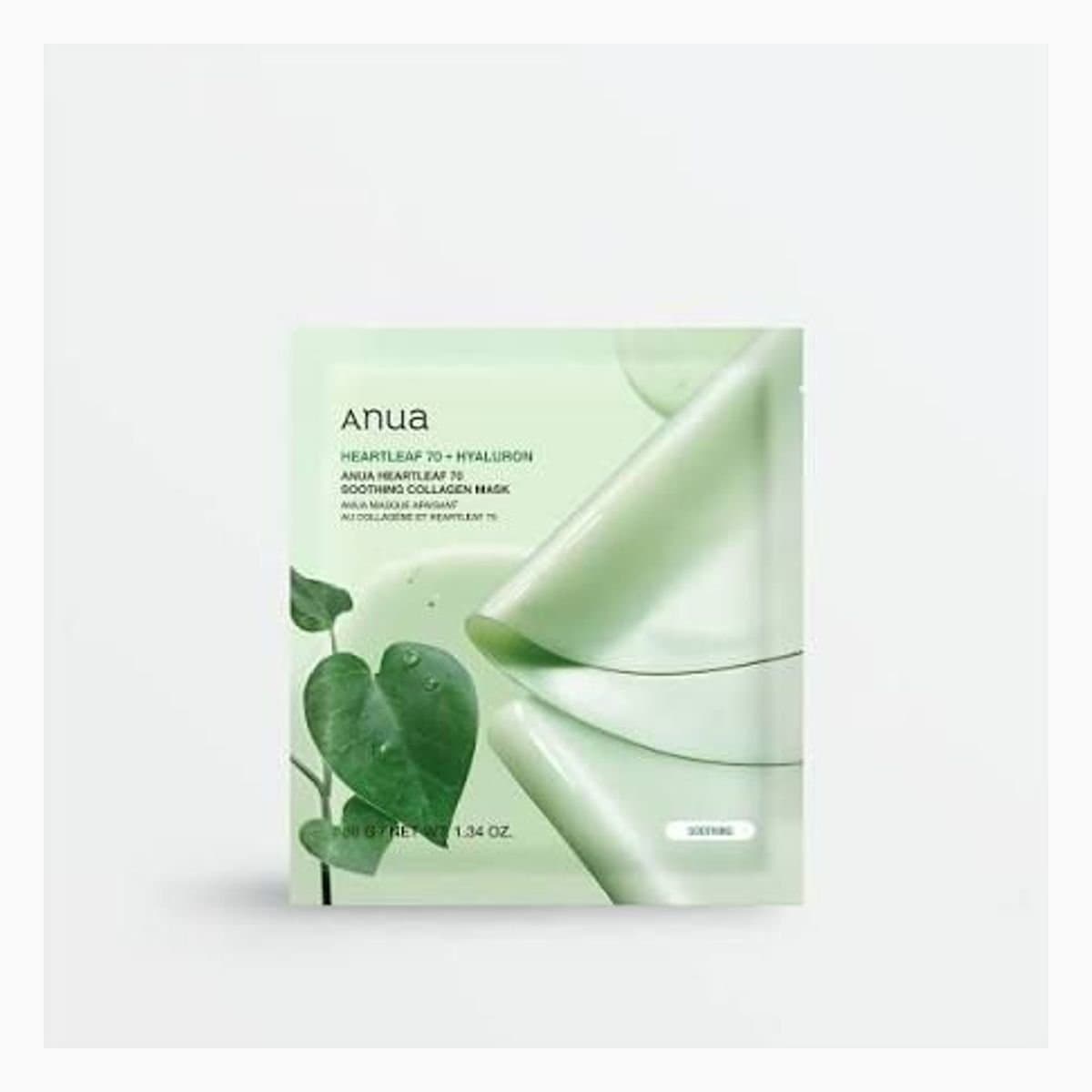 HEARTLEAF 70 SOOTHING COLLAGEN MASK 38G (1EA)*4SET